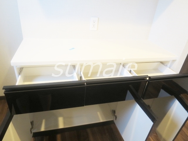 ＤＩＰＳ十条仲原ＥＡＳＴのキッチン|キッチン後ろに食器棚までついてます！