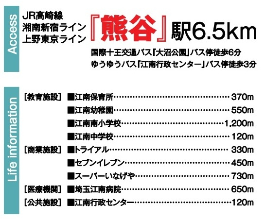 新築戸建　熊谷市江南中央1-17-10（全1棟）の周辺