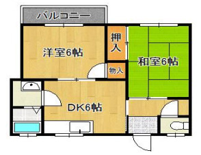 フラット松江の間取り