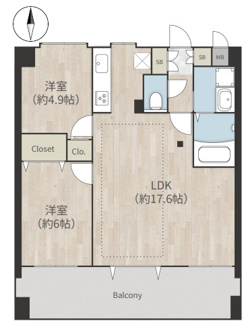 【間取り】 | コンファーレ田無 | コンファーレ田無