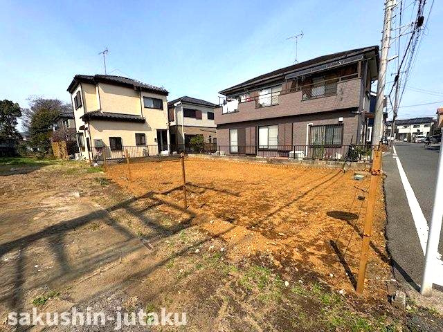 泉町３丁目　売地の外観|泉町３丁目　売地　建築条件なし　約３４坪の整形地　北東側６ｍ公道面　