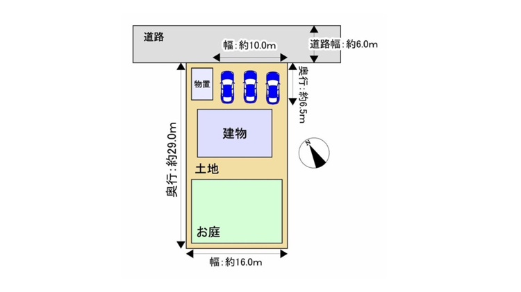 熊谷市三本　区画図
