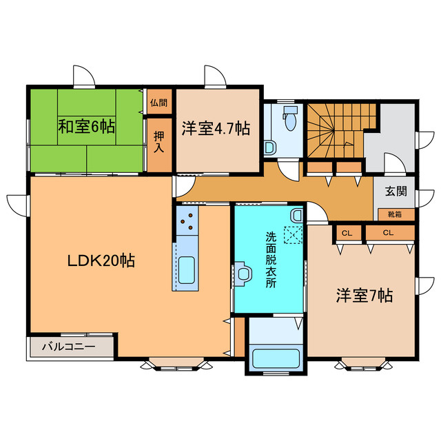 東2南8一棟二戸借家