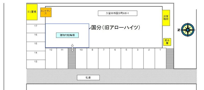 プレアール国分の区画図