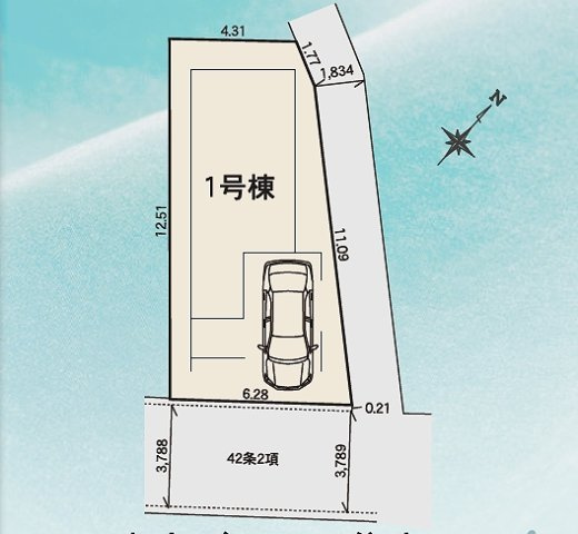 【区画図】 | 豊島区千早４丁目　新築戸建て | 教育施設も徒歩10分圏内に充実の子育てしやすいエリアです
