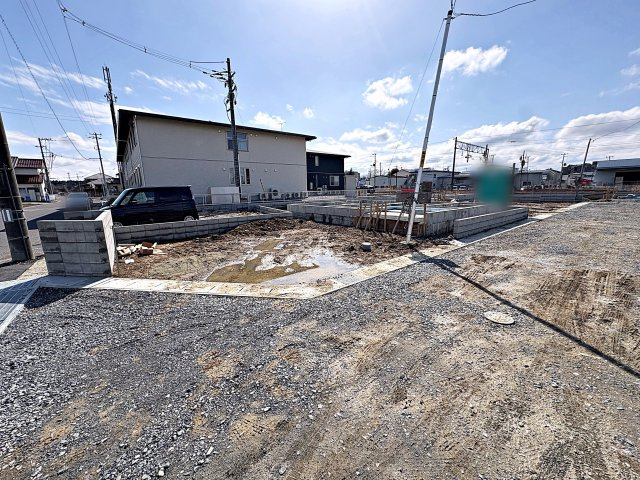 新築戸建・新築建売　郡山市安積町笹川第7　永盛小・安積中の前面道路含む現地写真