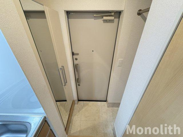 ゴールイン岸城の玄関