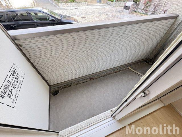 ゴールイン岸城のバルコニー