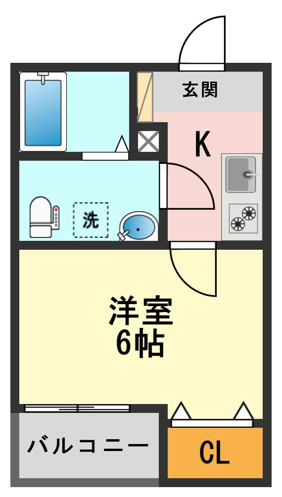 アーバンブルー高砂の間取り
