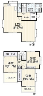 【間取り】 | 西宮市　五月ケ丘　中古戸建
