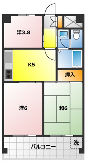 【間取り】 | シャルルみずほ
