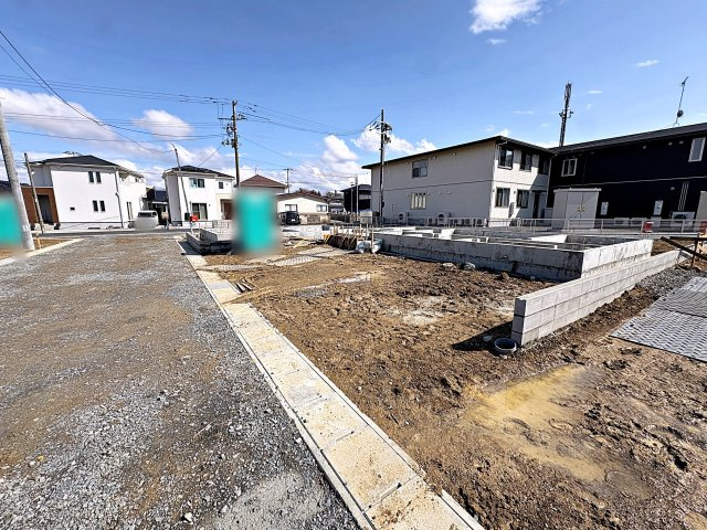 新築戸建・新築建売　郡山市安積町笹川第7　永盛小・安積中の前面道路含む現地写真
