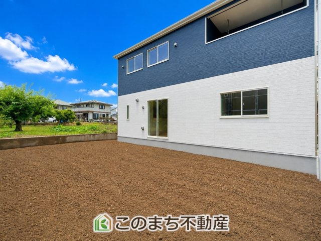 CRADLEGARDEN真岡市並木町第7の庭|大きなお庭でご家族や友人を招いてＢＢＱもできますね！お子様の水遊びにもぴったりです。