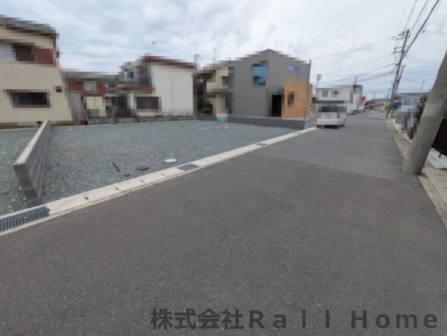 姫路市網干区浜田　売土地の前面道路含む現地写真