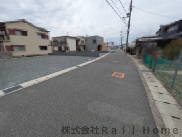 姫路市網干区浜田　売土地の前面道路含む現地写真