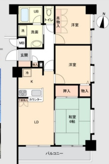 【間取り】 | シティコーポパルナス廻田パート2 | シティコーポパルナス廻田パート2