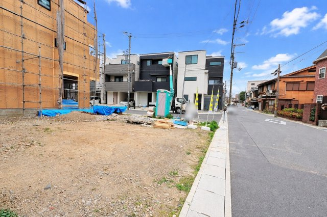 西京極河原町　３号地の前面道路含む現地写真