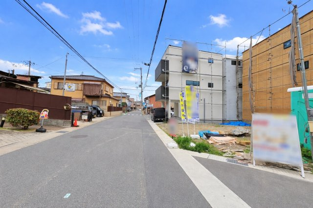 西京極河原町　３号地の前面道路含む現地写真