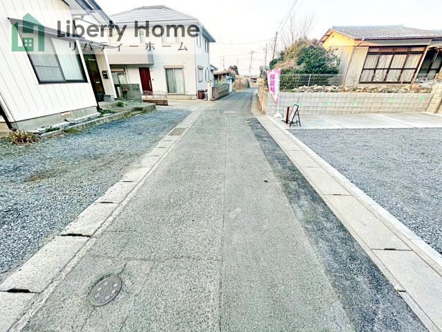 日立市東大沼町第1　1号棟　新築戸建の前面道路含む現地写真