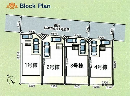 【区画図】 | 【仲介手数料０円】綾瀬市深谷中第22　新築一戸建て　全4棟 | 綾瀬市深谷中第22　新築一戸建て　全4棟