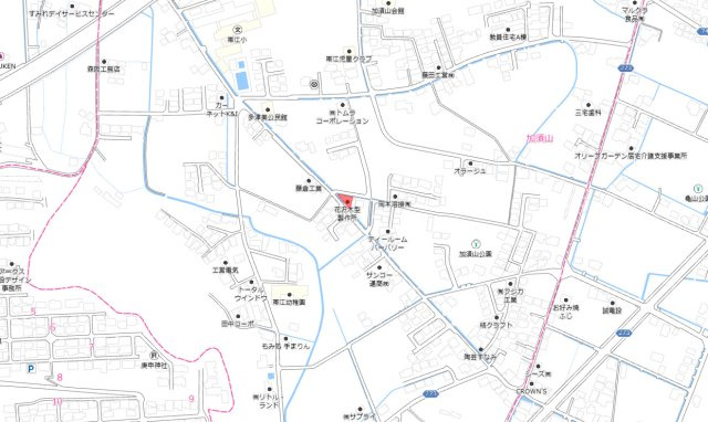倉敷市加須山　1区画の地図