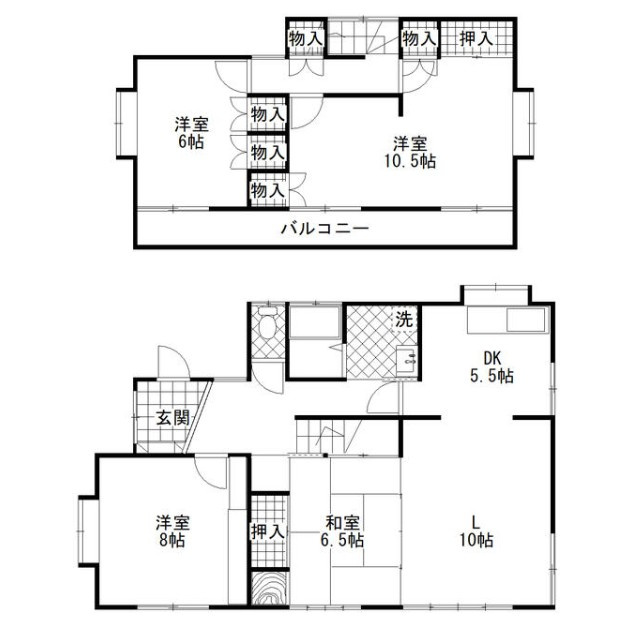 ひたちなか市津田　中古戸建の間取り
