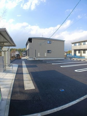 合志市須屋のアパートの駐車場|駐車場完備です