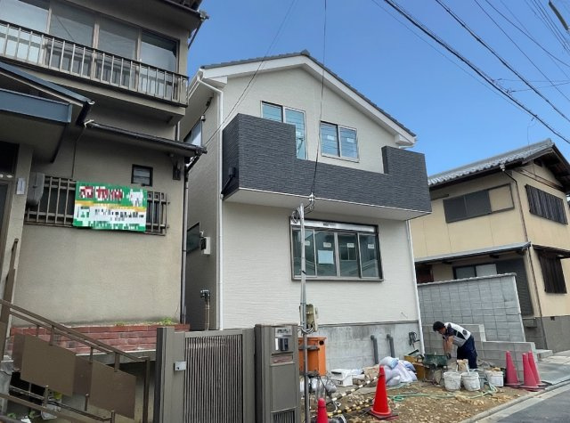 京都市北区大宮玄琢北町　第5期　新築一戸建ての外観|現在の進捗状況です！順調に作業進行中、完成が待ち遠しいです！詳細の間取り等、お気軽にお問い合わせください！