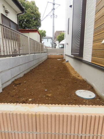 坂戸市柳町新築戸建の庭