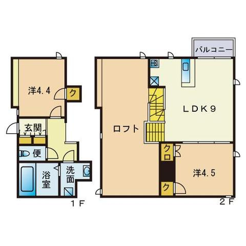 コンフォートベネフィス千早セレーノの間取り