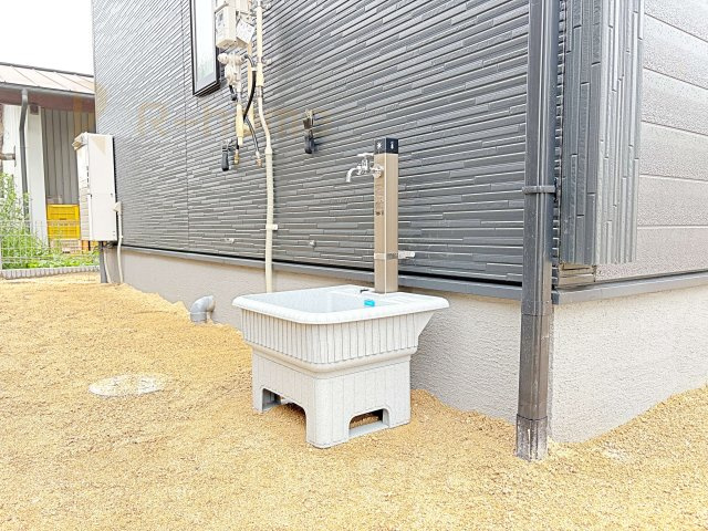 ひたちなか市阿字ヶ浦町　新築戸建て　1号棟の設備|嬉しい立水栓付きで洗車や水やりもラクラク！