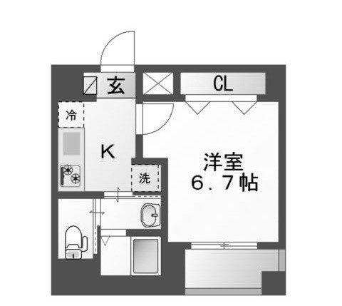 カーサ麹町の間取り|間取りです。