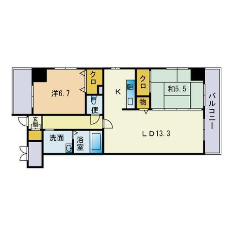 メープル博多倶楽部の間取り