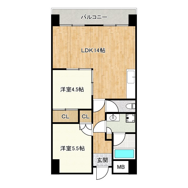 リーベンハイツの間取り