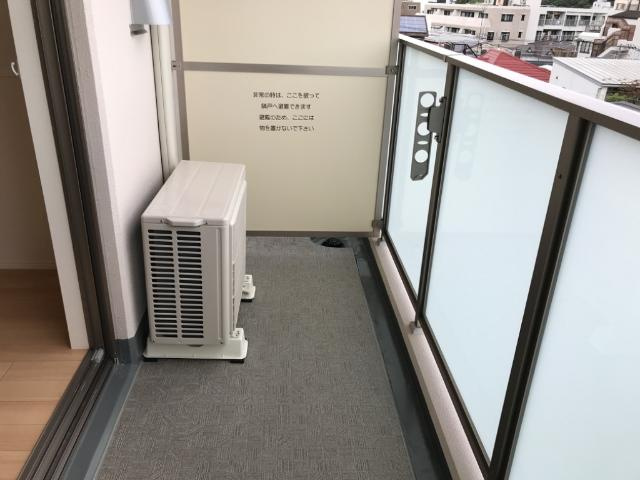 フローラ小石川のバルコニー