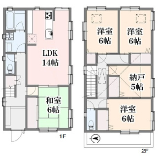 【間取り】 | 尼崎市水堂町２丁目中古戸建　リフォーム済 | ４SLDKの間取りでファミリー様におすすめです♪