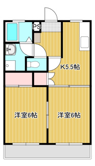 【間取り】 | スプリングハイツⅠ