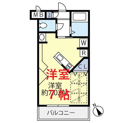 【間取り】 | グランヴァン大井町Ⅱ