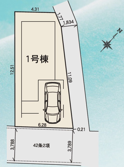 【区画図】 | 千早四丁目新築戸建