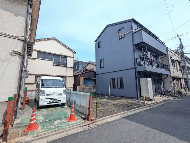 墨田区押上３丁目建築条件付売地の前面道路含む現地写真