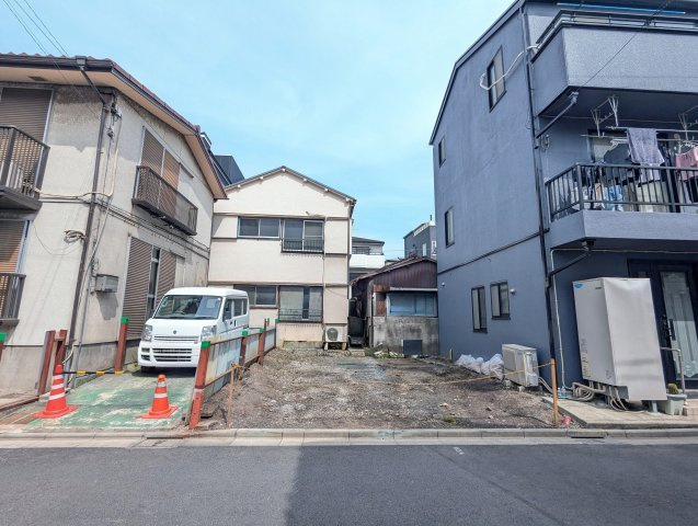 墨田区押上３丁目建築条件付売地の前面道路含む現地写真