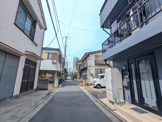 墨田区押上３丁目建築条件付売地の前面道路含む現地写真