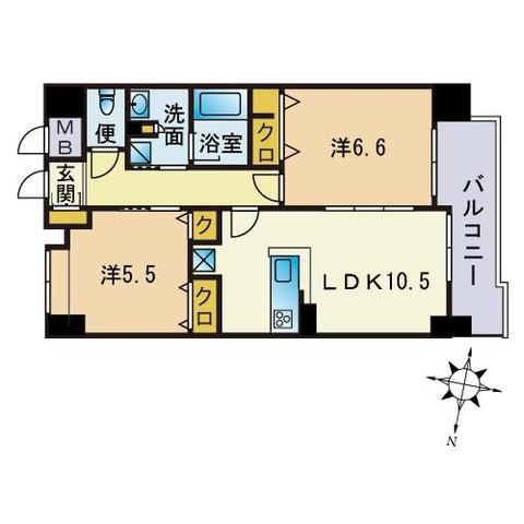 レジデンス博多の間取り
