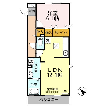 アーベイン田宮の間取り