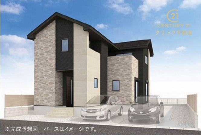 ケイアイフィット　ひたちなか市東大島　1期 　限定1棟！の外観|勝田駅徒歩18分。外野小徒歩8分、大島中徒歩2分。
スーパー、郵便局などが近く生活利便性◎
子育て世代にもシニア世代にもおすすめの好立地！