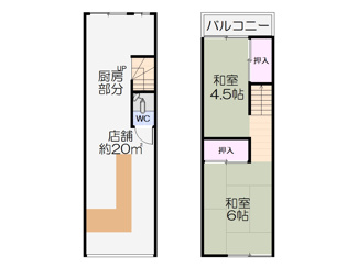 【間取り】 | 宿院町の店