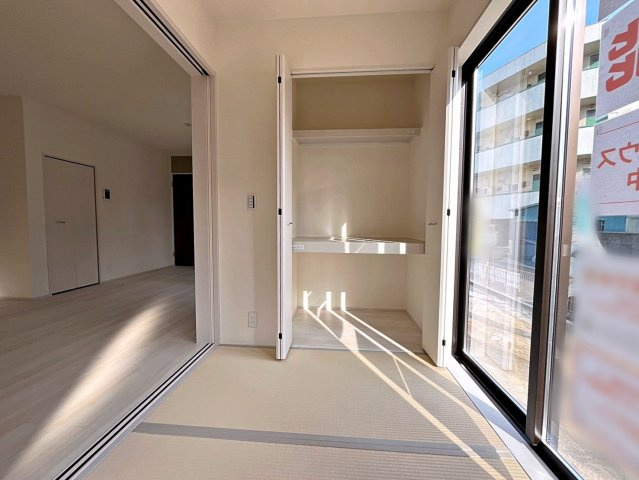 新築戸建・新築建売　福島市大森鶴巻第2　大森小・信夫中の和室|リビングのすぐ隣にあるのでお子様のお昼寝や遊び場として最適！