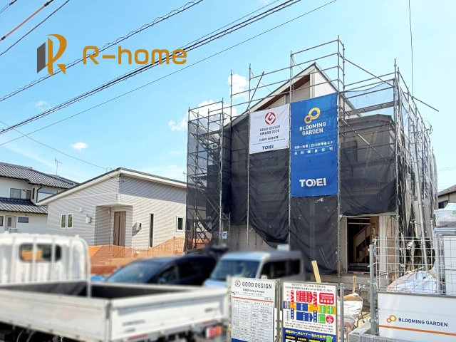 土浦市小岩田東2丁目6期　新築戸建て　2号棟の外観|ご予約を頂ければ、『平日』はもちろん『早朝』や『夜間』もご見学可能です♪お気軽にお申し付けください♪