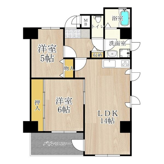 【間取り】 | ロベリア弐番館