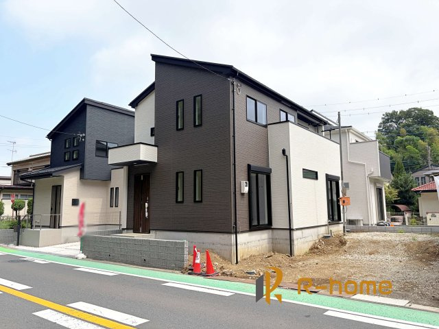 流山市名都借6期　新築戸建て　1号棟の外観|まもなく完成！実際の室内をご見学いただけます♪